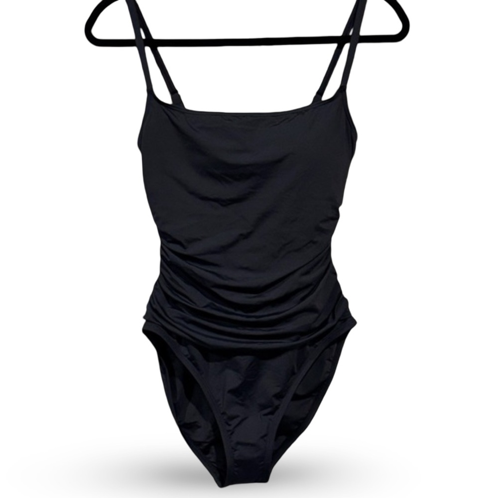 La Blanca Island Goddess One Piece Black Swimsuit Size 10 - Picture 3 of 8